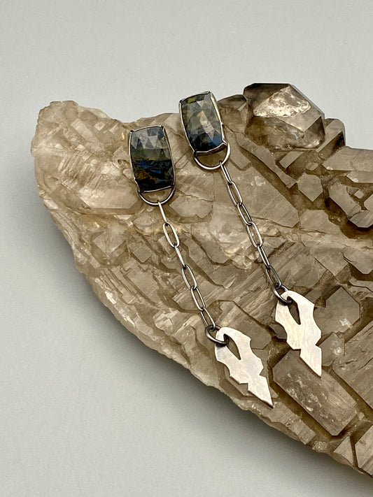 pietersite chaindrop studs