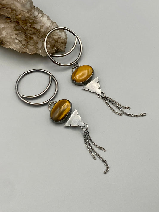 tiger's eye hoop-weights