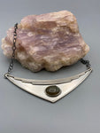 ooak labradorite shield necklace